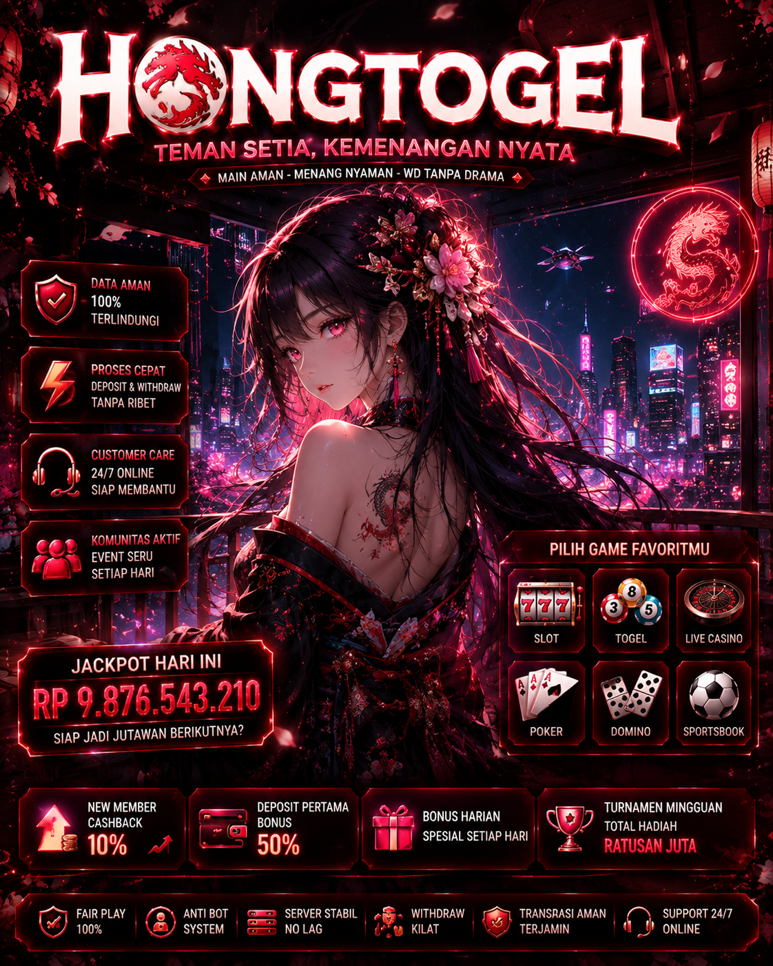 HONGTOGEL 🔥 Hiburan Paling Damai Dengan Sensasi Jackpot Paling Nyata